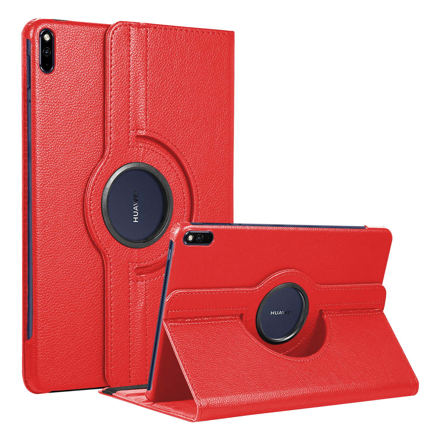 Huawei MatePad 10 4 Kılıf CaseUp 360 Rotating Stand Kırmızı
